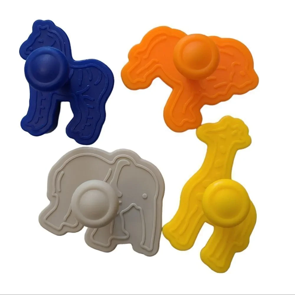Animal Cracker Cookie Cutters Set of Four Press Pin New‎